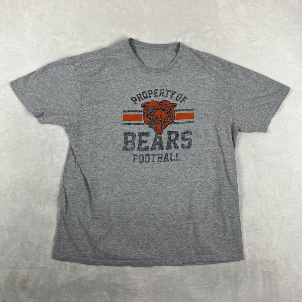 Vintage Chicago Bears Shirt Mens Large Gray NFL Football Property Of Graphic